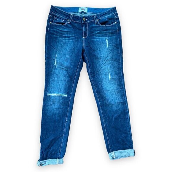 PAIGE Jimmy Jimmy Skinny Distressed Boyfriend Jeans - Picture 4 of 15